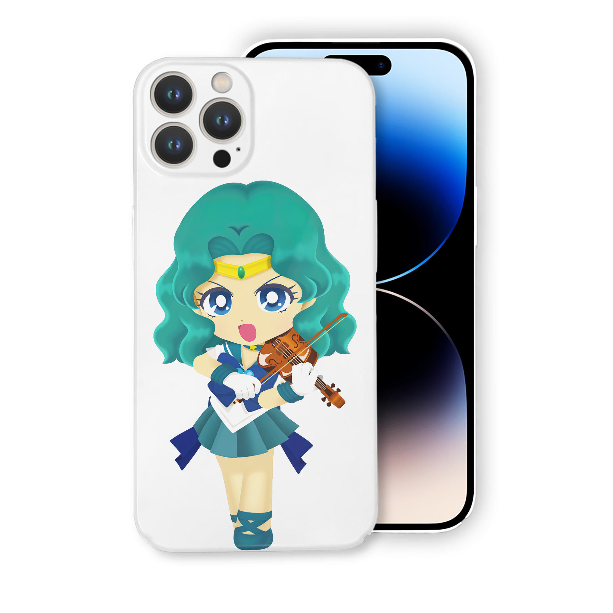 （画像用） 美少女戦士セーラームーン 海王 みちる（かいおう みちる） Sailor Moon Kaiou Michiru 【iPhone 14シリーズ対応】ハードケース